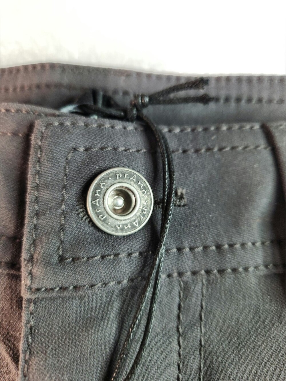 Prana Brione Mens Charcoal Grey Stretch Shorts Size 31 - Picture 4 of 8